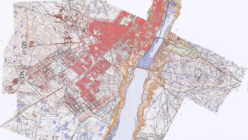 Couverture totale de territoire de l'agence urbaine de laayoune en documents topographiques.