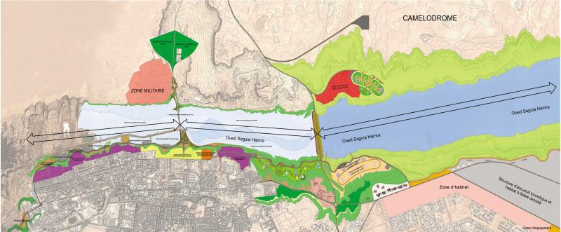 Aménagement des berges de Oued Sakia El Hamra